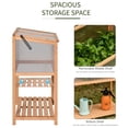 thumbnail image 5 of Outsunny 36" x 20" x 41" Wooden Greenhouse Raised Potted Plant Protection Box, 5 of 9