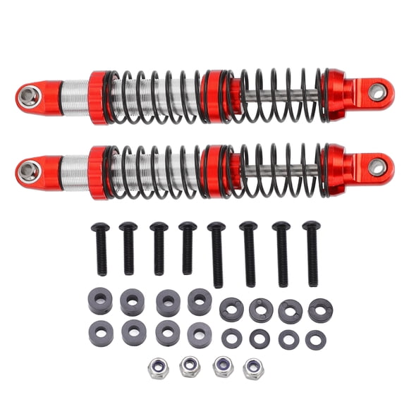 par de amortiguadores metálicos delanteros y traseros de 102 mm para Axial SCX10 1/10 RC Car PartsRed