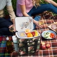 thumbnail image 5 of FORMRS Insulated Cooler Bag 24 Cans Capacity Soft Leakproof Lunch Box with Side Pockets, White and Pink Roses, 5 of 7