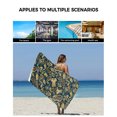 thumbnail image 5 of Boho Green Floral Towel Set of 3, Soft Microfiber Bath Towels, Hand Towel, Washcloths, Farmhouse Botanical Vintage Paisley Flower Quick-Dry Absorbent Towels for Bathroom Kitchen Hotel Beach Gym Spa, 5 of 7