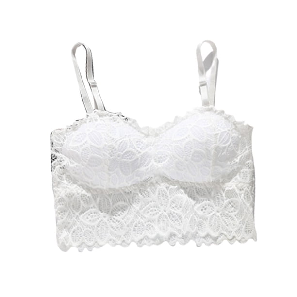 Sujetador de encaje inalámbrico suave, simple, sexy y transpirable, talla única Adepaton BST2000984-5