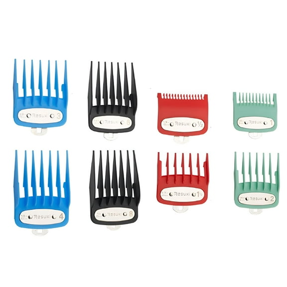 VANIDO 8 Pack Clipper Guards Cutting Guides with Metal Clip/Color Coded