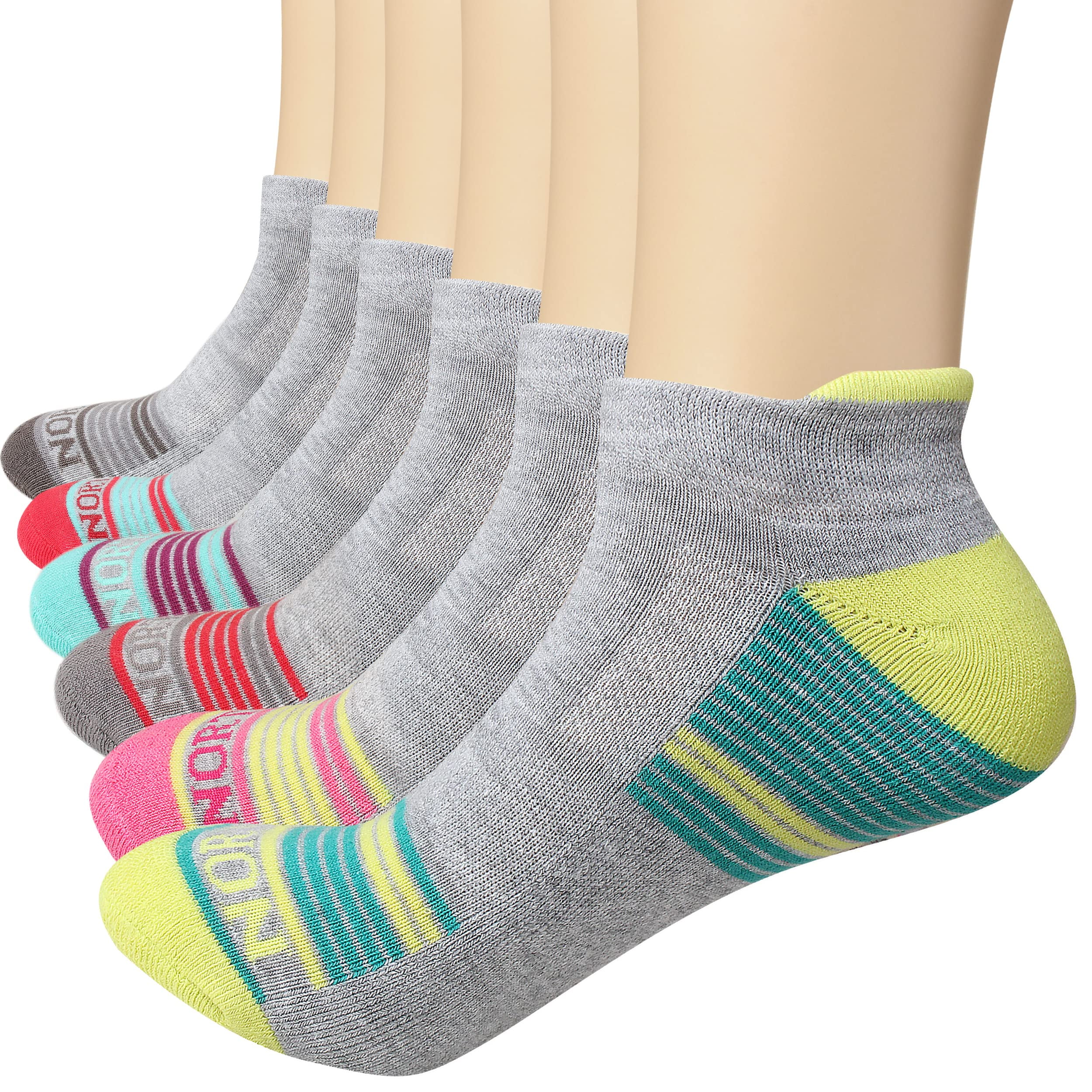 Nortag 6 Pairs Performance Socks for Women Low Cut Running Socks with