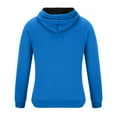 thumbnail image 3 of Ecqkame Full Zip Sweatshirts for Men Hooded Casual Winter Long Sleeve Zip Up Knit Sweater Lightweight Sweatshirt B-Blue XXXL on Clearance, 3 of 3