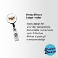 thumbnail image 2 of Angry Bat Watercolor Retractable Reel ID Badge Key Card Name Tag Holder with Clip, 2 of 7