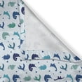 thumbnail image 6 of Ambesonne Cartoon Dino Valance & Curtain, Blue Tones Dinosaurs, 55"x45", Pale Blue Multicolor, 6 of 7