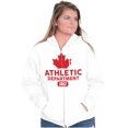 thumbnail image 4 of Canada Pride Distressed Maple Leaf Unisex Fleece Graphic Zip Up Hoodie Brisco Brands 3X, 4 of 5
