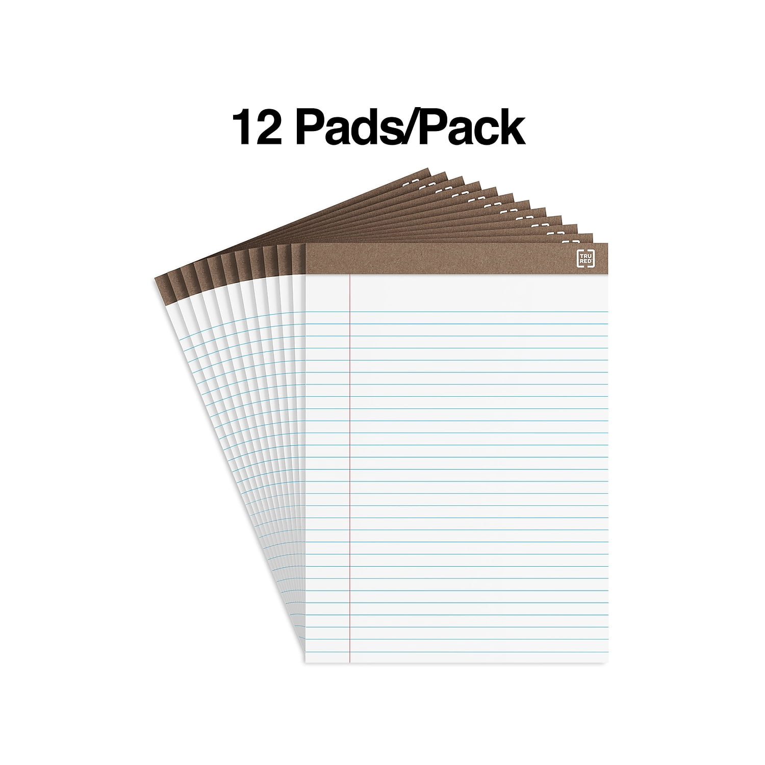 MyOfficeInnovations Notepads 8.5" x 11.75" Wide White 50 Sh./Pad 12 Pads/PK 462332