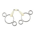 thumbnail image 5 of 5-1/2" Happy Mouth 2-Ring Double Jointed Gag Horse Bit, 5 of 8