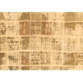 thumbnail image 1 of Ahgly Company Indoor Rectangle Abstract Brown Modern Area Rugs, 2' x 4', 1 of 4
