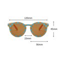 thumbnail image 3 of Cute Round Kids Sunglasses Toddler Chessboard Grid Plaid Polarized Sunglasses UV Protection Gafas Beach Holiday Glasses Shades for Baby Girls Boys Age 2-10, 3 of 7