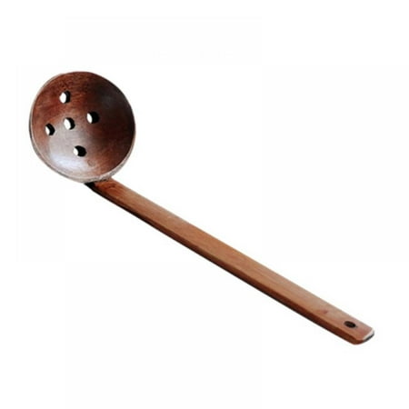 

Japanese-style Long-handled Wooden Spoon Colander Tableware Kitchen Cooking Durable Spoon Ramen Hot Pot Colander