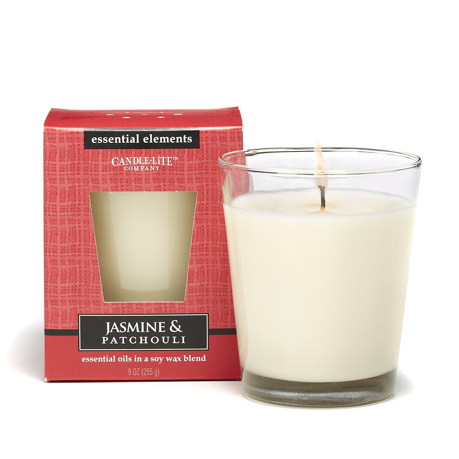 Candle Lite 1540020 Scented Candle, Jasmine & Patchouli, 9oz. Jar