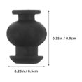 thumbnail image 2 of WORGEOUS  10 Pcs Gloss Shock Absorber Ball Method Water Pipe Valve Direct Air Compressor Black, 2 of 8