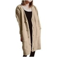 thumbnail image 1 of Ozmmyan Womens Cardigan Sweater Casual V-Neck Long Sleeve Autumn Sweater Cardigan Winter Coat, 1 of 7