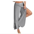 thumbnail image 3 of H94 - Fashionable Summer Women‘s Sexy Cross Wide Leg Yoga Pants tzw, 3 of 6