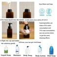 thumbnail image 4 of 2025 Clearance!! 2 Pack Foaming Soap Dispenser 15Oz Refillable Liquid Hand Soap Empty Pump Bottle Container Brown 450Ml, 4 of 8