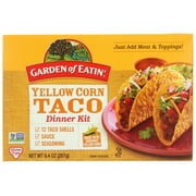 Garden of Eatin' Yellow Corn Taco Dinner Kit - Dinner Kit - Case of 12 - 9.4 Oz,