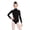 Black, variant on Long Sleeve Turtleneck Leotard w/ Snaps - Girls
