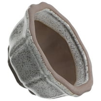 ibasenice Small Ceramic Planter for Succulents Mini Flower Pot with Drainage Hole for Cactus and Bonsai Green Plants 1 Set