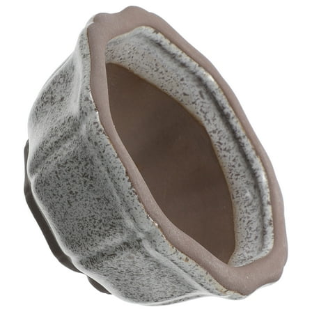 ibasenice Small Ceramic Planter for Succulents Mini Flower Pot with Drainage Hole for Cactus and Bonsai Green Plants 1 Set