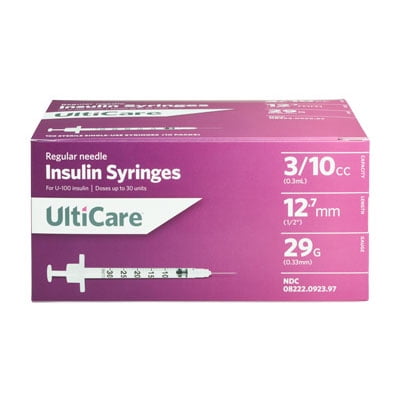 Ulticare Insulin Syringe Walmart Com Walmart Com