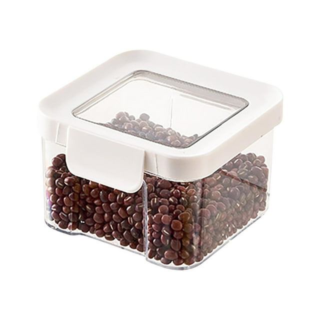 TopLLC Sealed Cans For Grains And Miscellaneous Grains, Transparent Plastic Kitchen Food Grade Nut And Oat Storage Cans