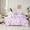 Purple Pink, variant on Homewish Girls Bow Knot 7-Piece Twin Bedding Sets,Cartoon Rose Floral Bedding Comforter Set,Blue Black Sheet Sets For Kids,Luxury Bedroom Decor Reversible