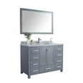thumbnail image 2 of 48 - Inch Single Sink Bathroom Vanity With White Stripe Countertop - Laviva, 2 of 3