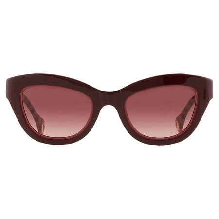 Carolina Herrera Burgundy Shaded Cat Eye Ladies Sunglasses HER 0086/S 00T5/3X 51
