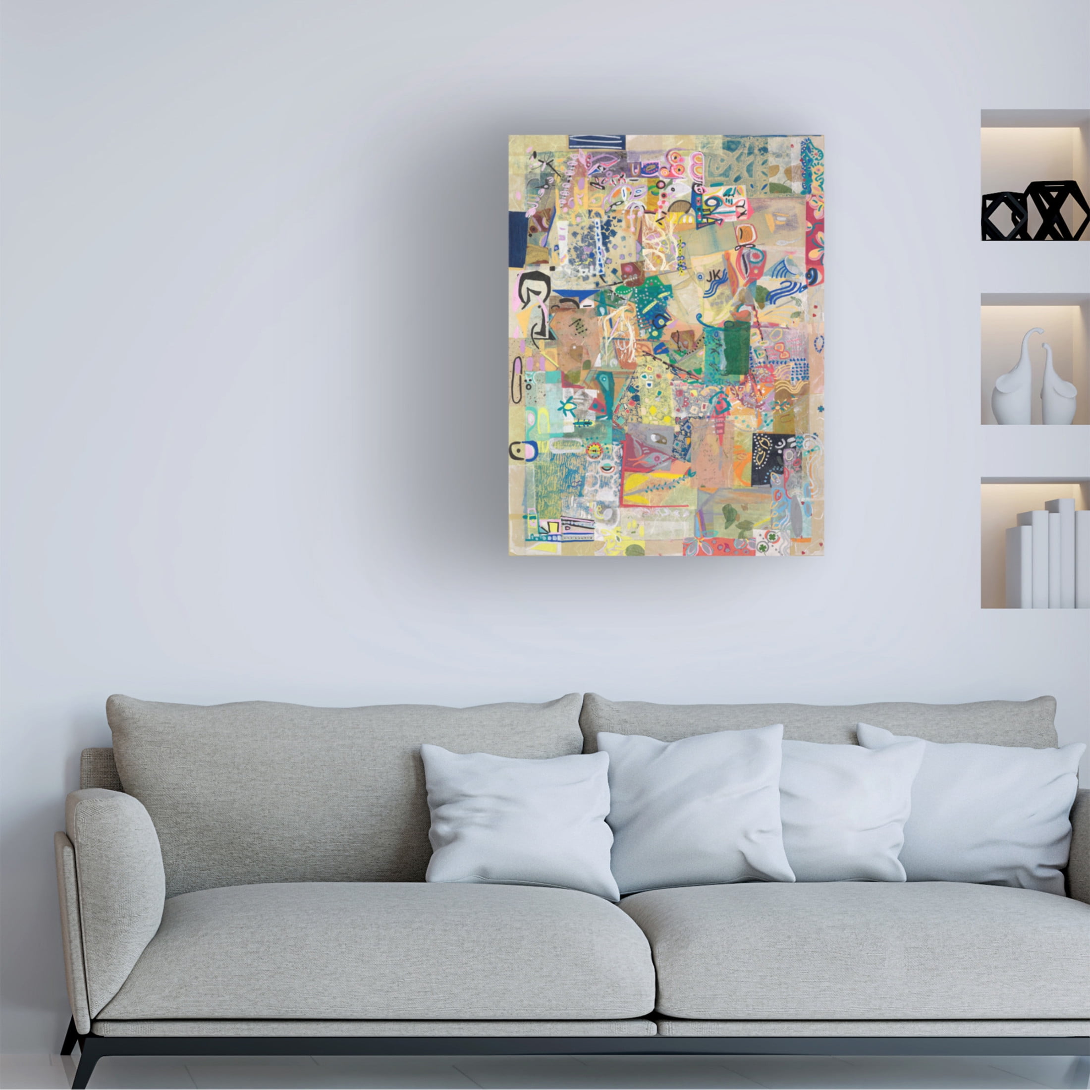 Canvas Wall Art - Ellen Kossoff 'Shaker 2' Wall Art for Living Room, Bedroom, or Office Décor by Trademark Fine Art - 18 x 24 Inches