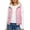 Pink, variant on Ghalytn Women's Hooded Puffer Vest, Fleece Lined Sleeveless Zip-Up Jacket with Pockets