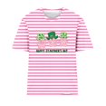 thumbnail image 4 of Camisetas Casuales de Mujer Nueva Moda Impresa Cuello Tripulado Manga Corta, Top Ligero para Diario Y Fiesta, 4 of 4