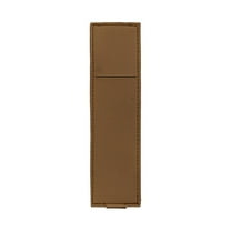 Elastic Notebook Pen Holder, Adjustable Hold 2 Pen Holder Pu Leather Pencil Sleeve Pouch for Journal Clipboard Planner Books, Beige Eactix