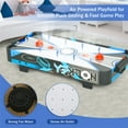 thumbnail image 3 of RayChee 32in Table Top Air Hockey Table for Kids and Adults, Portable Mini Tabletop Air Hockey Game for Game Room, Living Room w/ Powerful Air, 2 Pushers & 2 Air Hockey Pucks, 3 of 7