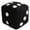 Black, variant on Plush Dice for Bunco or Casino Party Decorations - 25cm Square Plush Dice for Bunco Party Supplies