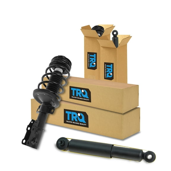 TRQ Front and Rear Complete Strut Assembly & Shock Absorber Kit Complete Strut & Coil Spring Assembly Fits Select 2003-2007 Saturn Ion