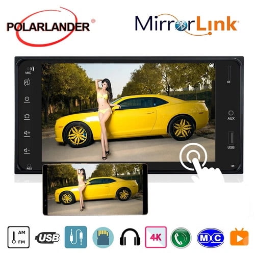 7 '' 2 Din Mirror Link USB card Car Radio Car MP5 Player Bluetooth Touch screen remote control Double Din Car Stereo Car Audio