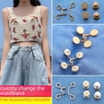 thumbnail image 3 of Botón de ajuste de cintura de falda con hebilla sin clavos Botón de jeans Botón de cintura de pantalón Cintura pequeña extraíble Artefacto ajustado, 3 of 5