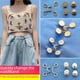 thumbnail image 1 of Botón de ajuste de cintura de falda con hebilla sin clavos Botón de jeans Botón de cintura de pantalón Cintura pequeña extraíble Artefacto ajustado, 1 of 1