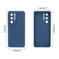 thumbnail image 2 of Phone Case for 6.3"x2.9"x0.43" Cell Phones TPU Silicone Full Body Protective Cover Case for Men Women, Navy Blue, 2 of 6