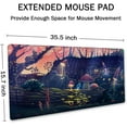 thumbnail image 2 of Mushroom Garden with Wild Animals Desk mat, Gaming Desk Pad, Aesthetic Desk Mat, Extra Large Desk Mat,Extended Mouse Pad, XXL Gaming Mouse Pads, Large Big Mousepad 35.5" X 15.7", 2 of 6