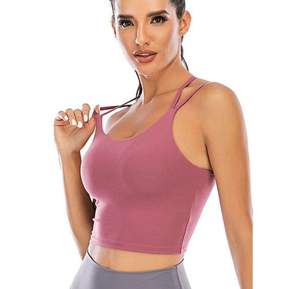 Tinglu Women Sling Vest Wrapped Chest Female Tube Top Pad Tank Yoga Bras