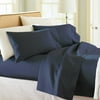 Canopy Egyptian Cotton 300 Thread Count Queen Indigo Blue Bed Sheet Set, 1 Each
