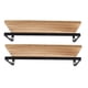 thumbnail image 1 of Estantes Flotantes Montados En La Pared De Estilo Simple, Hierro De Pino, 2 Pianas Para El HOGAR, 1 of 7