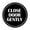 Black, variant on Signs ByLITA Circle Close Door Gently Sign (Black) - Small
