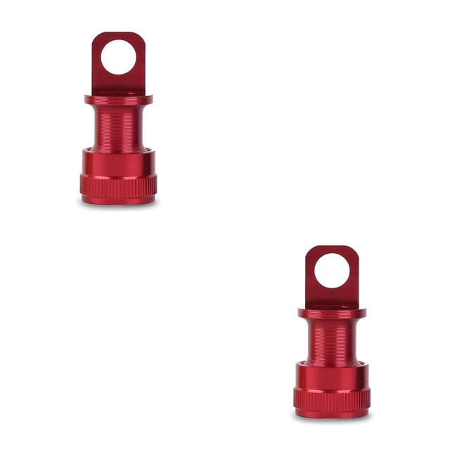 Sonducket Pedal de bicicleta plegable, hebilla de liberación rápida, marco Base de aleación de aluminio, adaptador de montaje, accesorio de Rojo 2piezas