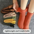 thumbnail image 2 of LOUQIBINE Hailnrothwad Snugly Velvet Winter Thermal Socks, Ultra Soft Velvet Slim Thermal Socks with Fleece Lined Ribbed Design for Women in Snow and Cold Weather, 2 of 7