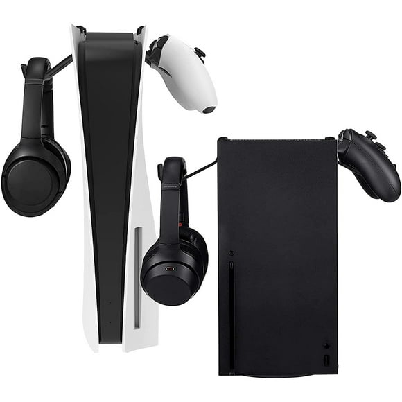 2 Pieces ABS Plastic Headphone just by Holder Portable Drill-free Hanging Rack Indoor Household Organizing Bracket Accessories