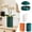 Dark Green, variant on GeBuSn Orchid Pots with Holes and Saucer, 4 Inch Ceramic Slotted Orchid Planter Pots for Repotting Indoor Outdoor Plant, Elegant Orange White and Dark Green (Dark Green)